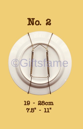 Flexible Black Wire Plate Hanger Decor Display Spring Wall Hanger Dish Holder - Picture 4 of 7
