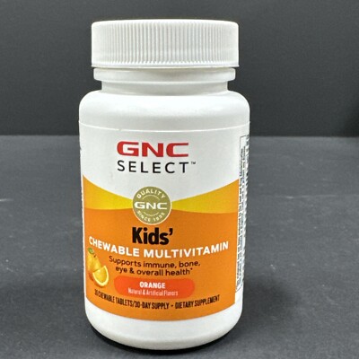 GNC SELECT Kid s Chewable Multivitamin Supports Immune-Bone-Eye 30ct/30day 3/25