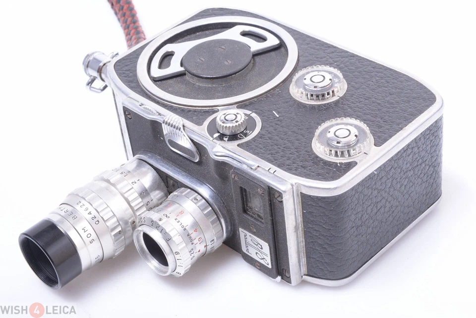 ✅ CÁMARA DE CINE BOLEX B8 8 MM LENTE SOM BERTHIOT CINOR B 35 MM 1,9 Y 12,5 MM 1,9 Foto 3 de 4
