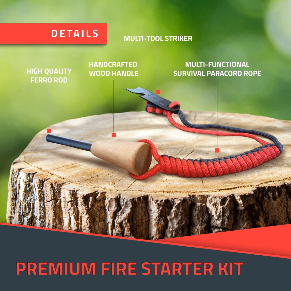 Multi tool with ferro rod deals