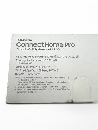 Router Wi-Fi inteligente Samsung Connect Home Pro ET-WV530BWEGUS 2600 Mbps 4x4 MIMO - Imagen 14 de 18