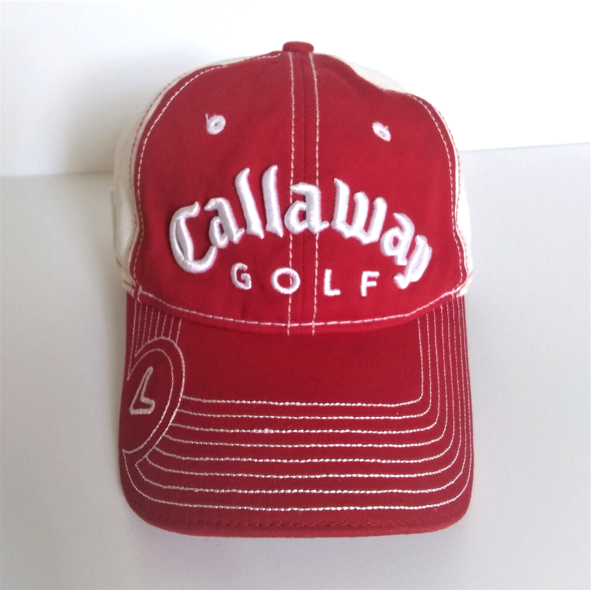 CALLAWAY XLサイズ レッドジャケット Callaway Golf New Era Cap Strap Back Hat Red White | eBay