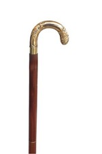 Wooden Walking Stick  Handmade Walking Stick  Wood Walking Canes  Brass