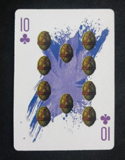2014 Teenage Mutant Ninja Turtles Deck Playing Card 10 Clubs