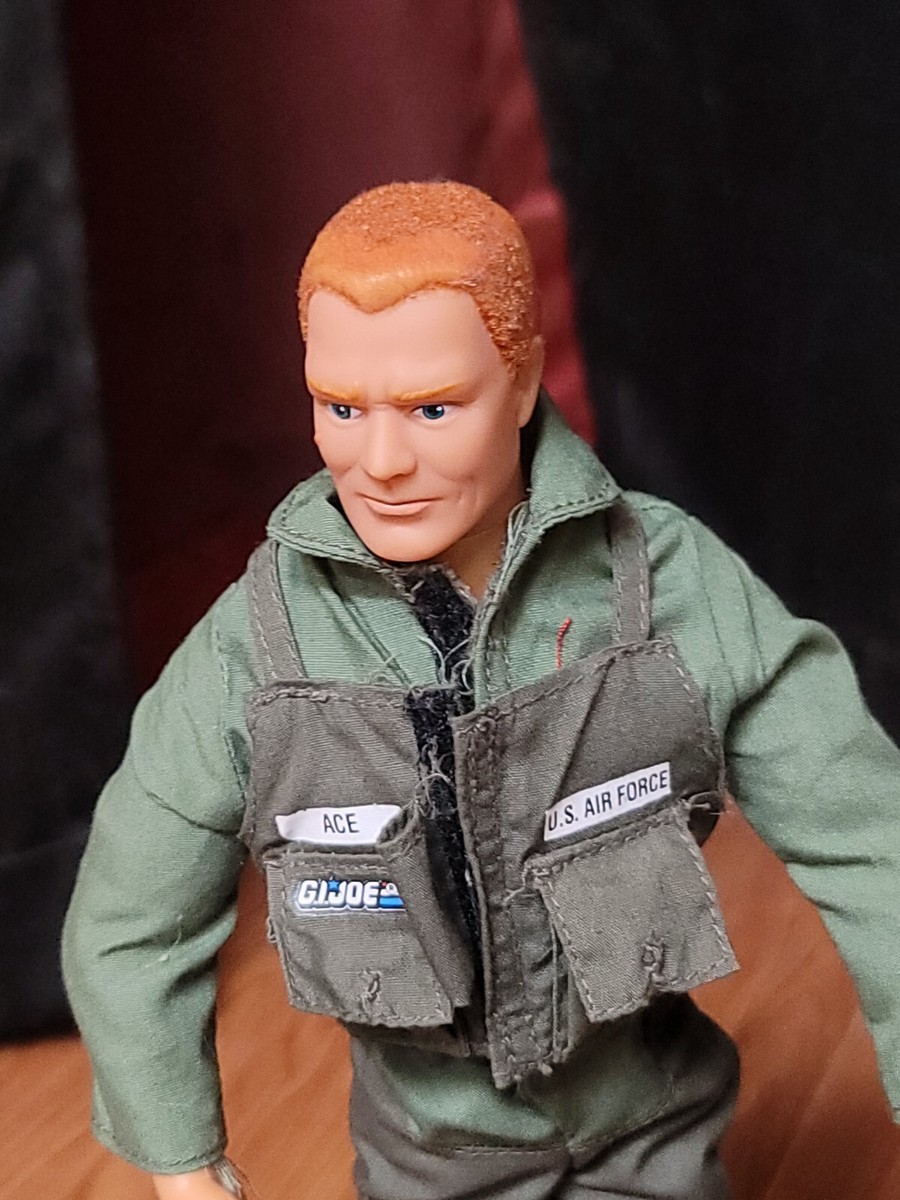 Hasbro 1992 GI Joe Ace US Air Force Doll, 12 inch, With Gun
