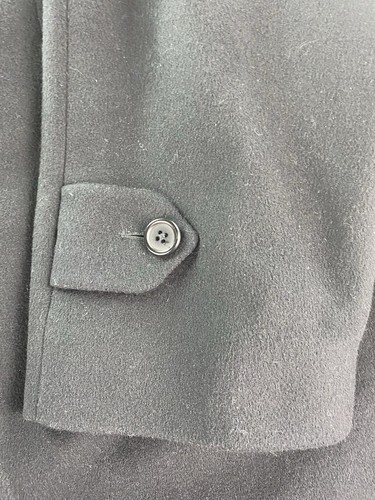 Cardinal of Canada Overcoat Mens 46 R Black Wool Tweed David Nordstrom Pea Coat - Picture 2 of 14