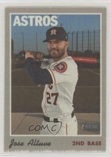 2019 Topps Heritage High Number 1970 Cloth Stickers Jose Altuve #27 12dw