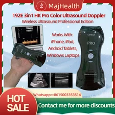 Portable 192E Wireless Ultrasound - 3-in-1 Probe w/Color Doppler
