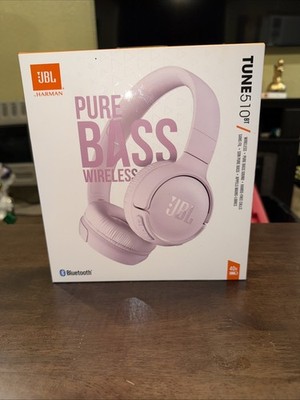JBL Tune 510BT Wireless On-Ear Headphones with Purebass Sound - Rose Pink Medium