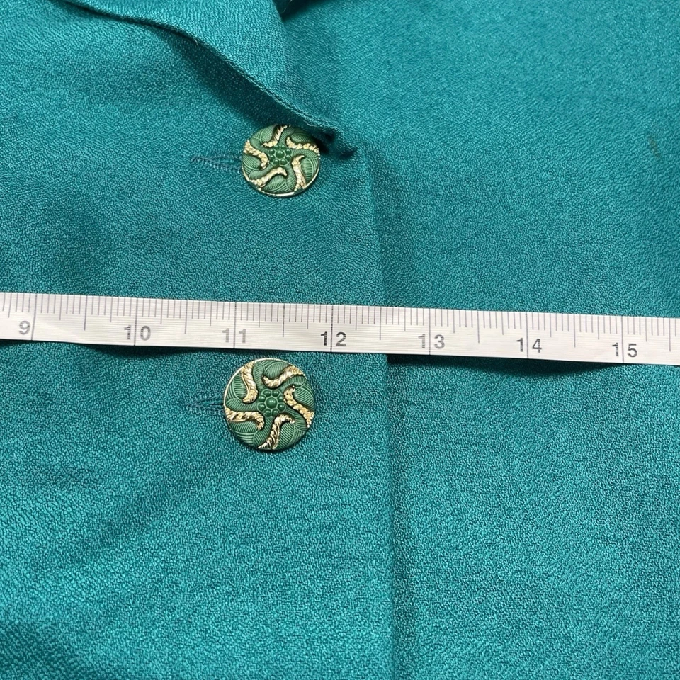 Traje y chaqueta falda verde vintage Henry Lee para mujer 18 Petites mezcla de lana carrera Foto 4 de 4