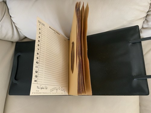 Vintage Mattel Barbie Doll Record Tote, Blank Index, Handles MINT Dated 1961 - Picture 8 of 17