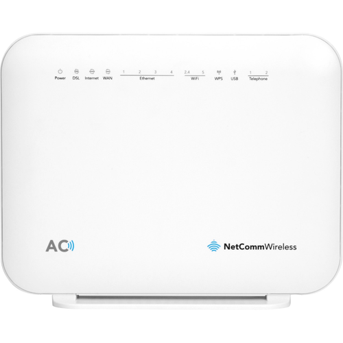 NETCOMM NF18ACV IEEE 802.11ac ADSL2+, VDSL2, Ethernet Modem/Wireless ...