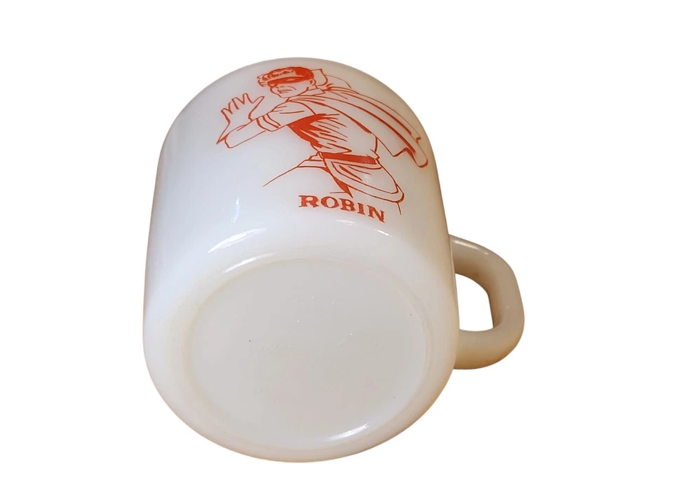 Taza de vidrio de leche Westfield vintage 1966 Batman & Robin 3+ pulgadas Foto 4 de 4