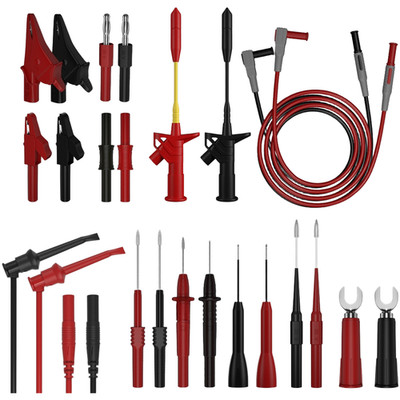 CAT III 1000V Test Kit for Multimeters with Wire Puncture and Crocodile Clips