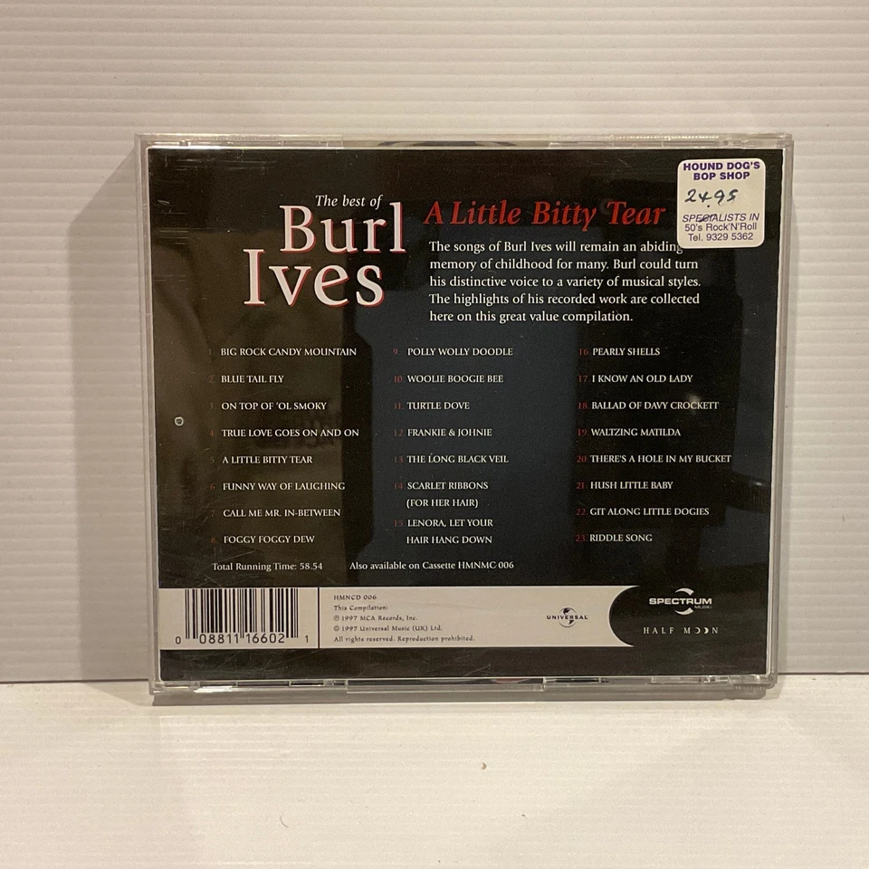 Burl Ives - The Best Of, A Little Bitty Tear CD - Image 2 of 2