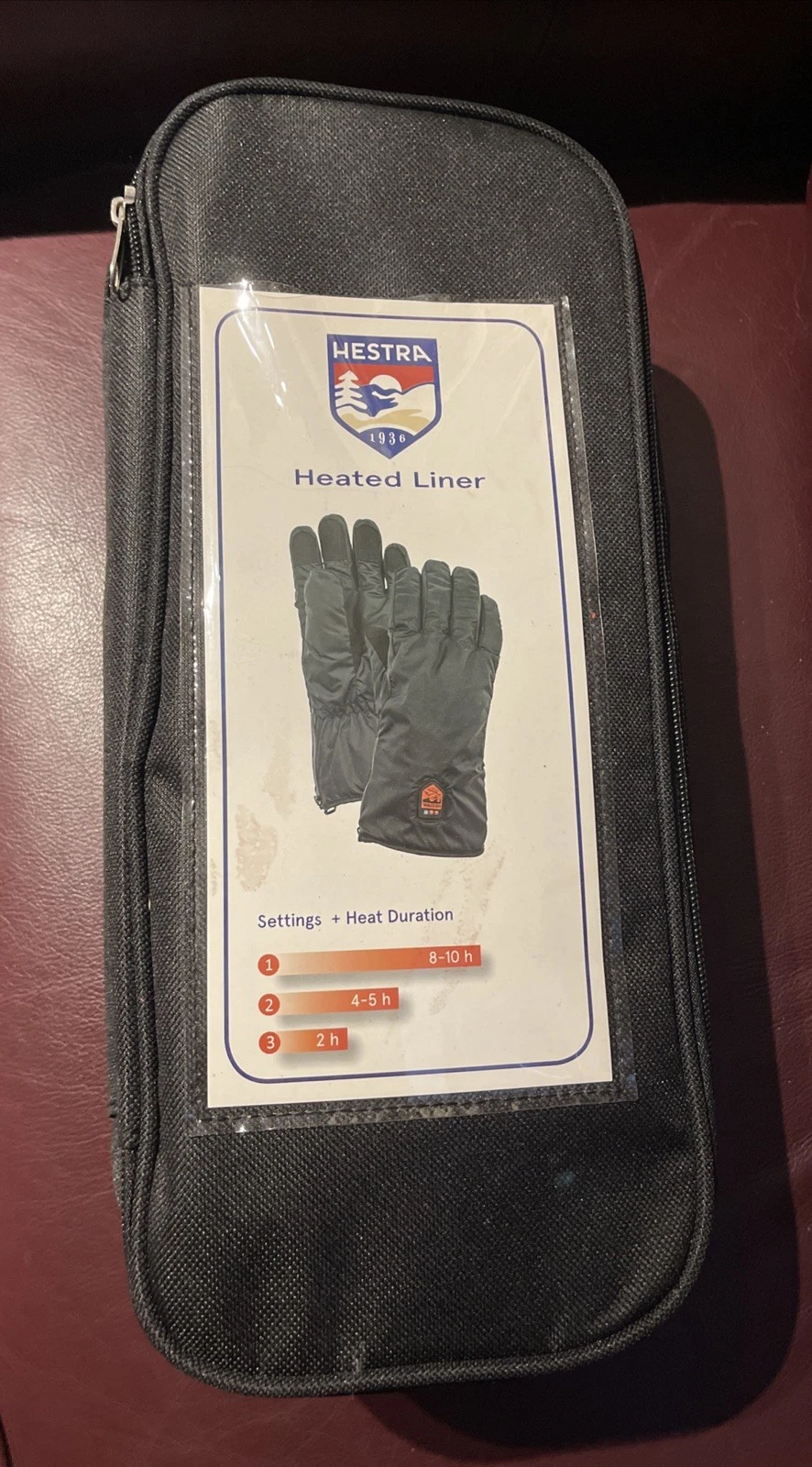 Hestra Rechargeable USB Heated Liner Unisex Gloves Size 11 2XL XXL With Case