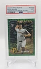 2024 TOPPS UPDATE GREEN CRACKLE FOILBOARD #US100 PAUL SKENES ROOKIE /499 PSA 9
