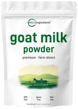 Micro Ingredients Goat Milk Powder, 1 Lb | Grass-Fed 16 Ounce (Pack of 1) 