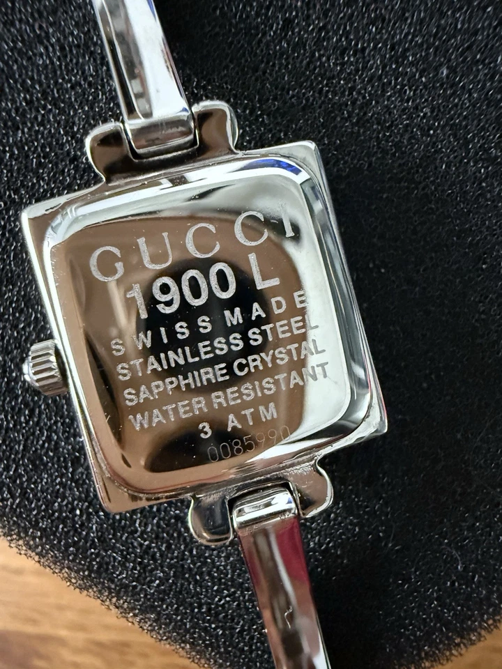 Reloj Gucci Serie 1900L Acero Inoxidable Damas Funcionando Auténtico Foto 3 de 4