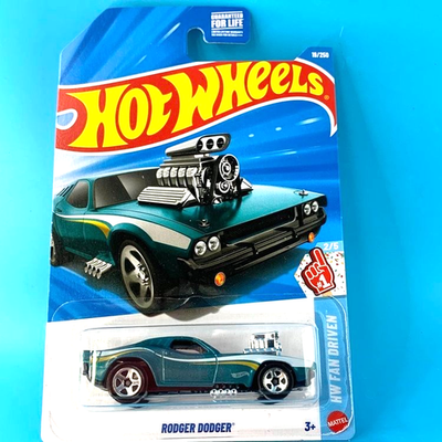 HOT WHEELS 2026 RODGER DODGER METALFLAKE TEAL 19/250 JJH94 HW FAN