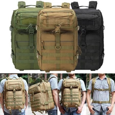 30-45L Molle Army Military Tactical Backpack Assault Pack Rucksack Travel Hiking