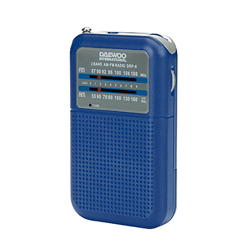 Radio Daewoo AM/FM con altavoz DRP-8 Azul (NUEVO) - Imagen 1 de 1
