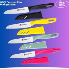 8 pieces Paring Knives (4PCS Peeling Knives and 4PCS Knife Sheath) Ultra Sharp