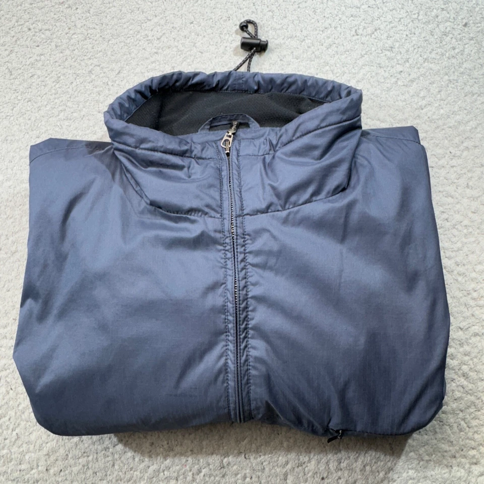 Chaqueta deportiva Zegna para hombre mediana azul gris Ripstop golf ligera viaje italiana Foto 2 de 4