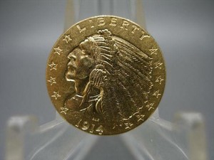 Details About 1914 Us 2 12 Indian Head Quarter Eagle Gold Coin