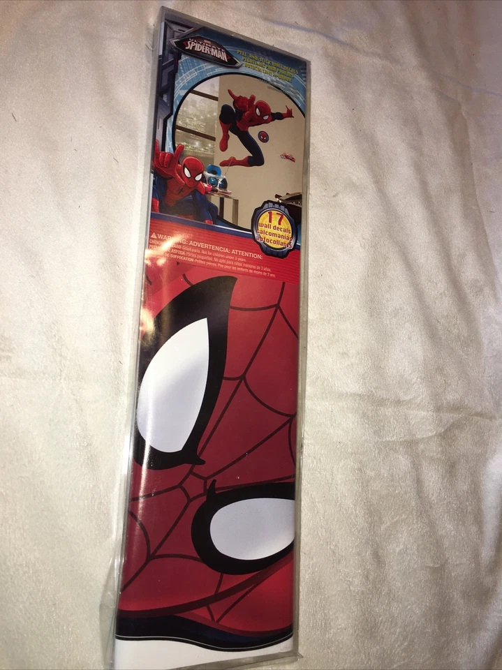 MARVEL Spiderman Peel & Stick Mural 17 WALL DECALS RMK1796GM New - Image 3 of 4