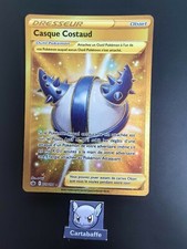 Carte Pokémon Casque Costaud 228/198 Gold Secrète EB06 Règne de Glace NEUF