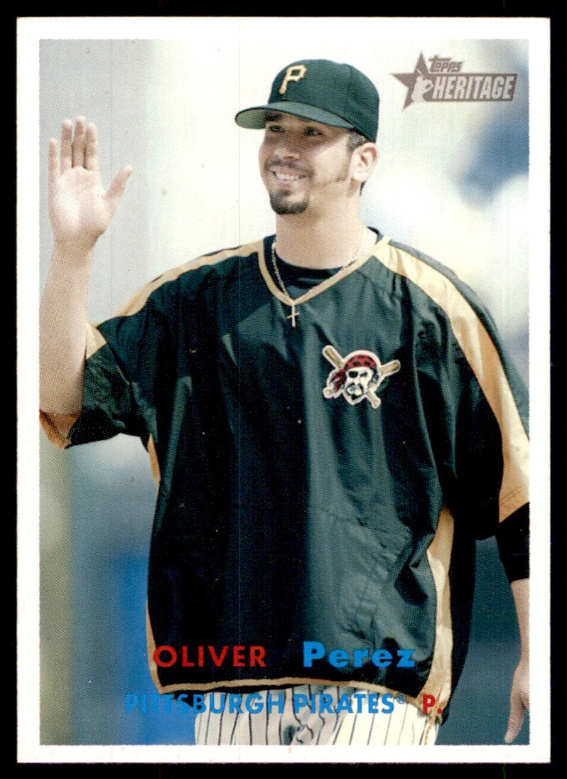 2006 Topps Heritage Mint Oliver Perez Pittsburgh Pirates 192 eBay