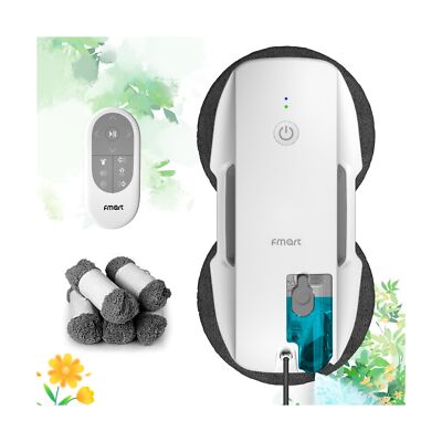 FMART T9 Pro Window Cleaning Robot, Ultrasonic Atomization Intelligent Water ...