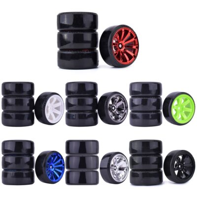 1/10 Rc Drift Car Wheels & Tires Set For 3Racing Sakura d4 AuperD d5s 4PCS