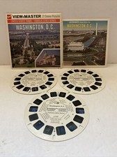 VIEW-MASTER vintage SET of 3 REELS Washington D.C. GAF Packet A 790
