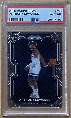 PSA 10 2020-21 Panini Prizm #258 Anthony Edwards Base Rookie PSA 10 2020-21 Panini Prizm #258 Anthony Edwards Base Rookie