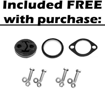 Stainless Steel Resonator & Muffler Exhaust Kit For 1999-2002 Subaru Forester 2.5L – Direct Fit, Lifetime Warranty 4 thumbnail image
