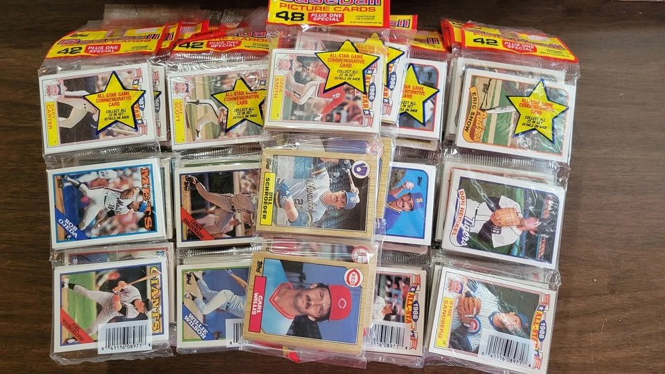 Topps Rack Packs 1987 1988 1989 Lot - 50 Total - Image 2 of 3