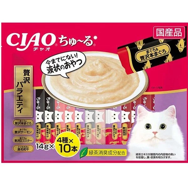 INABA CIAO Churu Creamy Lickable Cat's Treats 14 g × 40 Sticks Made in Japan YUM - Image 3 of 4