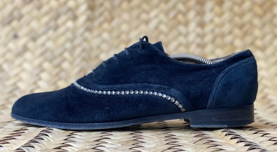 LANVIN 女式麂皮绒牛津鞋 40.5 码 EU | 美国 9 | 英国 7 码 — 第 3/4 张图片