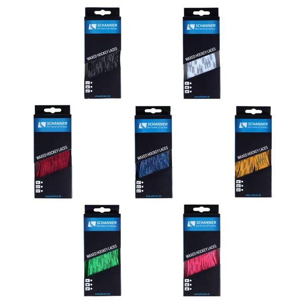 SIEHE ARTIKELBESCHREIBUNG SCHANNER Eishockey-Schnürsenkel gewachst