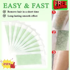 Hair Removal Paper Double Sided Cold Wax Strips Body Depilatory Patch Skin 2026
