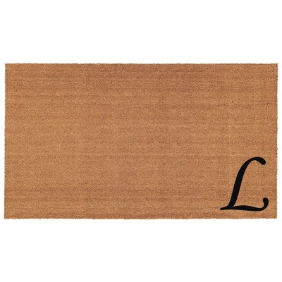 Home & More 153622436L Urban Chic Monogram Doormat (Letter L), Black/Natural,...