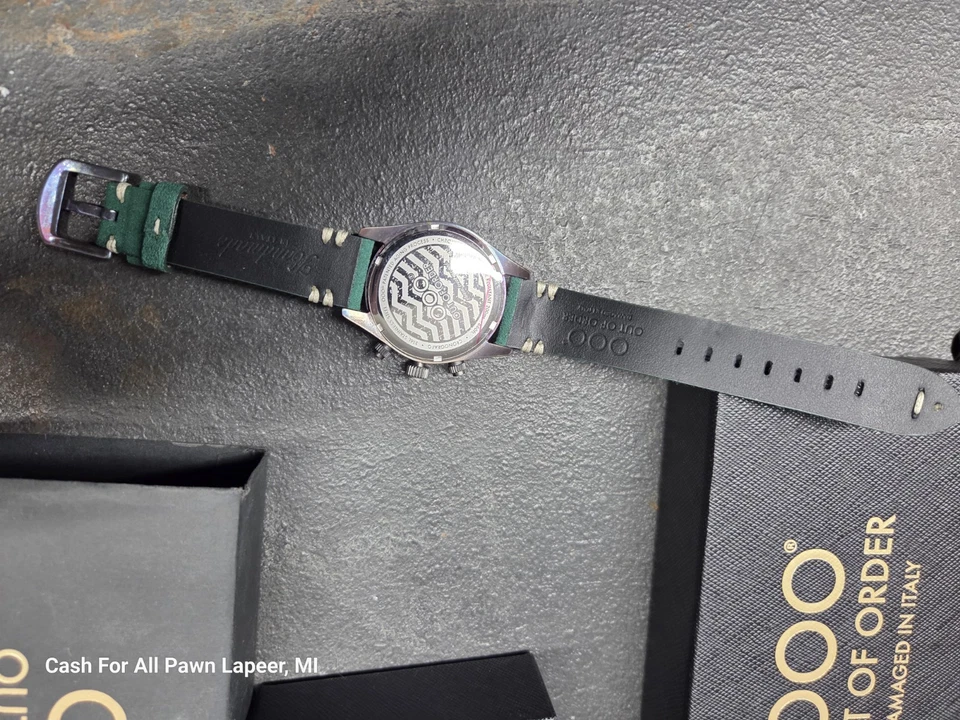 Reloj deportivo verde cronógrafo Out Of Order 001-23.VE.VE para hombre Foto 2 de 4