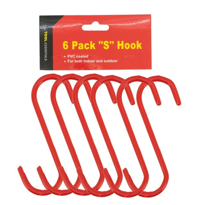 #ad Tool Essentials 6PC Coated Metal S Hook $8.24