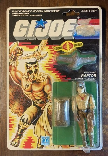 Hasbro GI Joe 1986 Raptor Cobra Falconer MOC Factory Seal Never Open Star Case