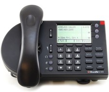 BRAND NEW ShoreTel ShorePhone IP 230 3-Line IP Telephone - Black - LOT OF 6 