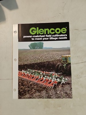 Vintage Glencoe Field Cultivator Sales Brochure Spec Sheet