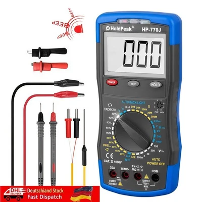 Multimeter Messgerät Motoranalysator KFZ AC DC Voltmeter Dwell RPM NCV Tachmeter - Bild 1 von 4