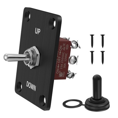 Reverse Polarity Toggle Switch 12V 30A 6 Pin 3Way ON/Off/ON DPDT Latching Switch